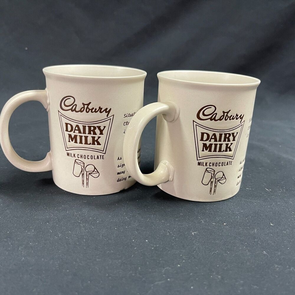 Cadbury Dairy Milk Set of 2 Coffee Mugs Tea Tasmania